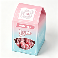 Boîte cadeau personnalisée pour bonbons, recyclable, écologique, avec impression dorée, emballage alimentaire, boîte cadeau en papier pour bonbons, mignonne et adorable