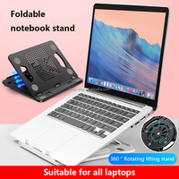 Support de bureau pliable réglable à 360 degrés Support vertical pour ordinateur portable en plastique