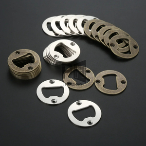 Abridor de botellas de 40mm de hierro redondo, cerveza de maíz, abierto, Bronce Antiguo, plata, apto para Bar/hogar/restaurante/Cocina/<span class=keywords><strong>Pub</strong></span>, abridor de estampado OEM - Product Image 3