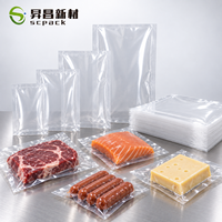 Sacs sous vide PA/PE pour aliments, sacs sous vide à chambre haute barrière en nylon pour viande, fruits de mer, fromage, aliments surgelés