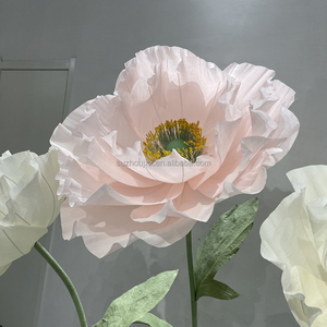 Flor de papel gigante artificial personalizada maíz amapola boda evento Fiesta escaparate producto decoración con flores artificiales - Product Image 3