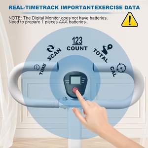 Stepper d'escalier de RS Machine d'entraînement verticale de grimpeur de fitness à domicile avec cadre stable pour le corps entier Grimpeur d'escalier réglable avec comptoir - Product Image 4