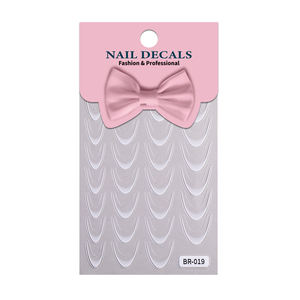 Mật Ong Cô Gái Thiết Kế Móng Tay Nghệ Thuật Tùy Chỉnh Decals 11 Màu Sắc V Hình Dạng Mỏng Móng Tay Pháp Gradient Dán Dán Pháp Cho Móng Tay - Product Image 5