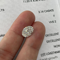 Vente en gros de pierres précieuses cultivées en laboratoire CVD de 0,5 ct et 1 ct, rondes, brillantes, princess, émeraude, radiant, certifiées GIA IGI