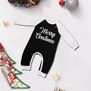 Conjunto de Pijamas de Poliéster para o Natal com Estampa de Urso Polar Preto e Branco, Estilo Europeu e Americano, Para Pais e Filhos - Product Image 5