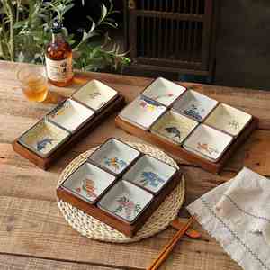 Plato Cuadrado de Cerámica Estilo Japonés para Salsas, Porcelana para Aperitivos, Postres, Sushi, Sashimi, Barbacoa, para Restaurante - Product Image 3