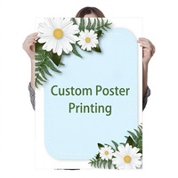 Affiche publicitaire personnalisée grand format en papier kraft imprimé offset, laminée, couleur CMYK, pour films, photos, musique et publicité commerciale