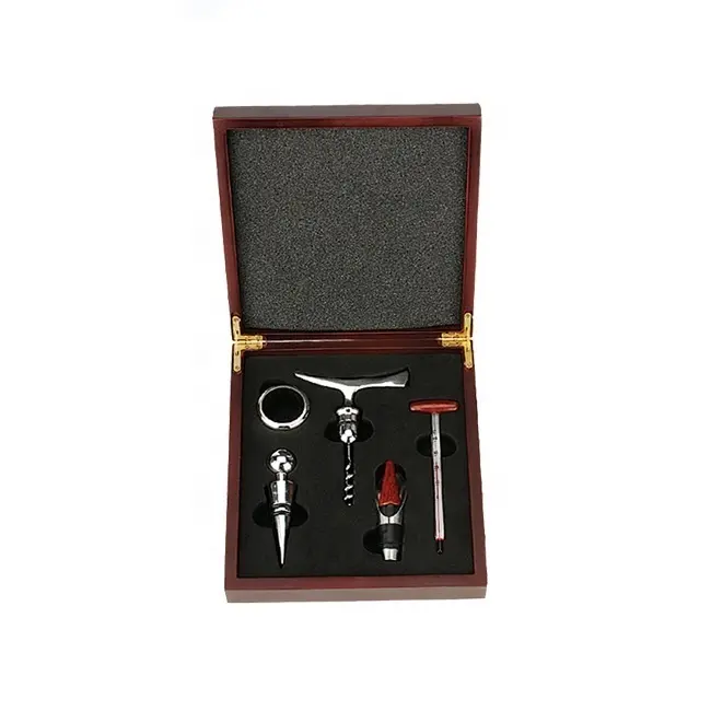 custom red wine opener corkscrew gift set waiters friend corkscrew wine accessories gift set with wooden box bottle opener tools