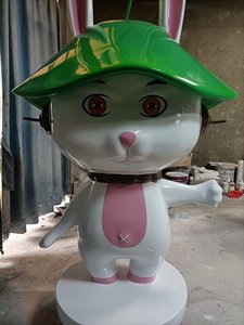 Fait sur mesure FRP fleur fée Sculpture dessin animé Style magasin entrée Public Art décoration Durable léger 3d ornements - Product Image 6