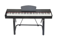 Piano numérique électrique 88 notes Interface MIDI 88 touches rembourrées Clavier multicouche Table d'harmonie en bois massif Musique éducative