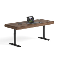 Bureau réglable en hauteur, bureau électrique assis-debout avec double moteur anti-collision et levage silencieux