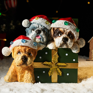 Escultura Creativa de Animales en Resina, Adorno Navideño Personalizado, Figura Decorativa para Mesa, Decoración Cálida para el Hogar - Product Image 1