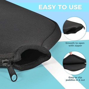 Funda para Raqueta de Tamaño Estándar Fácil de Colgar, Bolsa de Almacenamiento para Paleta de Pickleball de Neopreno con Logotipo Personalizado, con Gancho y Bolsillo de Malla - Product Image 3