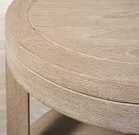 LUXORA Table d'appoint ronde en teck pour extérieur patio jardin hôtel resort Mobilier d'extérieur de luxe moderne Table d'appoint pour extérieur