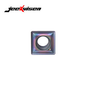 เม็ดมีดคาร์ไบด์เจาะรูรูปตัวยู รุ่น Jeekvisen SPMG060204-TG JS115P สำหรับเครื่องกลึงซีเอ็นซีแบบหลายหัวตัด  ความแข็งพิเศษ - Product Image 2