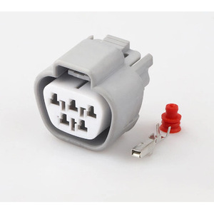 Conector Impermeable para Motor EV0 de 5 Pines, Gris, PBT, IP20, Terminación Macho y Hembra 6189 0504 6188 0327 - Product Image 2