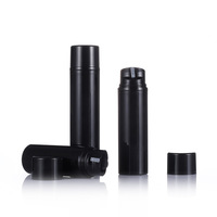 42 Dents Pompe Tête Mousse Bouteille Noir Bain Moussant Gel Mousse Nettoyant Pour Le Visage Snap-on PP Émulsion Split Cosmétique Airless Bouteille
