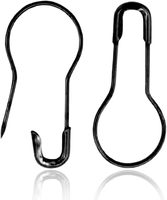 1000 pièces épingles de sûreté à ampoule noire en métal, épingles de sûreté en forme de gourde pour l'artisanat de vêtements et les accessoires de maison de bricolage