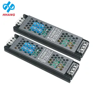 HHANG Industri Dalam Ruangan AC DC Ramping Tegangan Konstan 5A 10A 25A 60W 100W 200W 300W Smps 12V 24V Led Strip Switching Power Supply