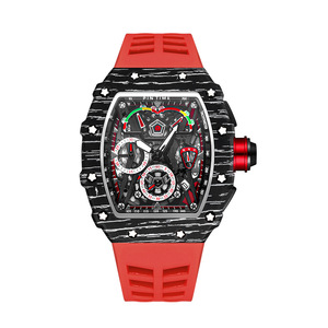 Reloj de cuarzo para hombre multifuncional <span class=keywords><strong>Miller</strong></span> calendario luminoso Comercio exterior cubo reloj de silicona - Product Image 4