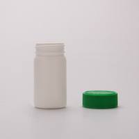 Médecine 75ml 100ml HDPE PCR sain OEM blanc grande quantité en plastique médical vide vitamine pilule capsule bouteille avec bouchon CRC