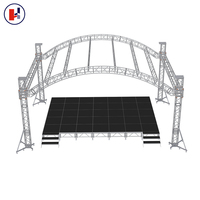 Ocket-Pantalla de iluminación de escenario, estructura de alambre de aluminio y metal, altavoz negro plegable