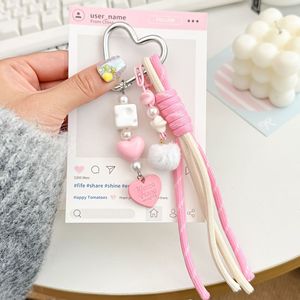 พวงกุญแจรูปหัวใจซีรีส์ <span class=keywords><strong>Miu</strong></span> - จี้เชือกถักส่วนตัว สไตล์มินิมอล สำหรับตกแต่งกระเป๋าและเป็นของขวัญสั่งทำ - Product Image 3