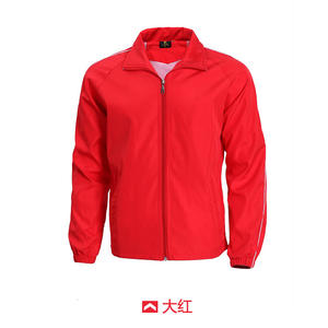 カスタムロゴ広告プロパガンダデザインスリーブストライプチームワークウインドブレーカーエクスプレスユニフォームユニセックスジャケットコート - Product Image 6