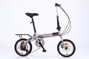 دراجة SHM القابلة للطي مقاس 14 بوصة بهيكل من الصلب عالي الكربون، خفيفة الوزن للغاية ومحمولة للبالغين، دراجة هوائية للمدينة والترفيه - Product Image 2