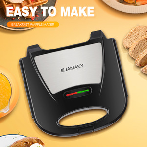 JAMAKY Gaufrier électrique mini, double face chauffante, surface de cuisson antiadhésive, pour le petit-déjeuner à la maison - Product Image 4