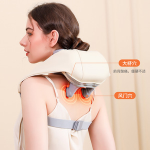 Neck Shoulder Massager Rechargeable Heating Massage For Home Use With Timing Function USB Power - Product Image 2