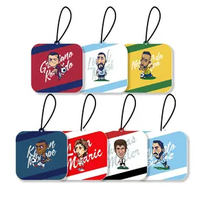 OEM 2024 Luxury Football Team Celebrity Finger Perfume Car Scents Hanging In-Car Air Freshener