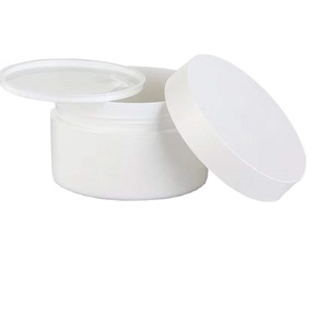 100ML PLastic jar Double Wall Thick PP Face Cream White plastic jar,round plastic cream jar