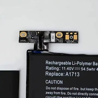 A1708 A1713 Batterie d'ordinateur portable pour MacBook Pro 13 pouces A1708 Late 2016 Mid 2017 EMC 2978 A1713 11.4V Li-polymère batterie pour ordinateur portable