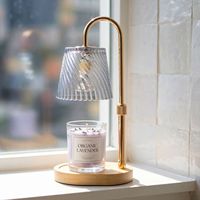 Lampu Aroma Dekorasi Rumah Terlaris, Lampu Meja Samping Tempat Tidur, Fungsi Tinggi Dapat Disesuaikan, Pengatur Waktu Elektrik, Lampu Penghangat Lilin