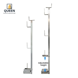 Barrière de sécurité temporaire LINYI QUEEN en acier galvanisé réglable avec <span class=keywords><strong>pince</strong></span> de préhension de <span class=keywords><strong>dalle</strong></span> et protection anti-chute pour clôture périmétrique - Product Image 2