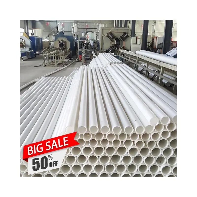 DIN Custom Size Plastic 12in 40a Pvdf Pipe System Fittings Price PVDF Tube Tubing For Water Supply And Industry