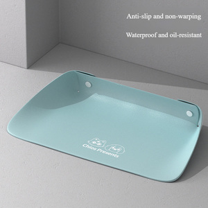 Voedermat voor huisdieren Waterdicht Oliebestendig Gemakkelijk schoon te maken Half dekking Sterke adsorptie Slijtvast Kat Hond Kommat Draagbaar - Product Image 5