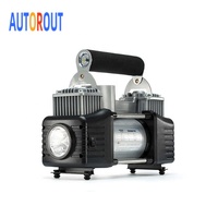 Conception Double Cylindre Compresseur D'air Électrique Pompe À Air compresor de aire de 12v Portable pour Voiture DC 12V 150PSI 150W Lada