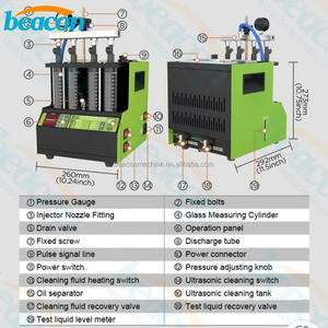 Beacon makinesi V308 imalatı silindir Gdi yüksek basınçlı araç yakıt enjektörü temizleyici temiz test enjektör makinesi - Product Image 4