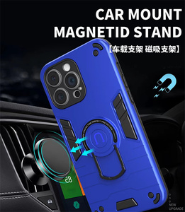 For <strong>OPPO</strong> Reno 16/Reno 16 Pro/A6 Pro Raised Screen &amp; Lens Anti-collision Anti-scratch Protective Case, Built in Pull Ring Bracket - Product Image 2