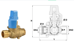 Rubinetto di Supporto Multiturn con <span class=keywords><strong>Valvola</strong></span> in Gomma - Product Image 2