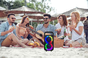 Nhà hát hệ thống RGB ánh sáng Woofer loa siêu trầm bên giai đoạn màu xanh răng Loa - Product Image 2