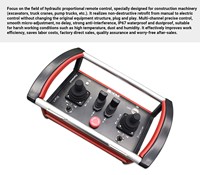 Télécommande hydraulique sans fil industrielle étanche à bas prix de la marque NOMI pour camion-grue RC avec garantie d'un an