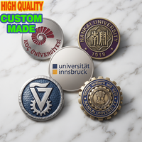 Badges métalliques personnalisés pour revers, broche 3D en forme d'éléphant et d'écusson universitaire pour toque de remise de diplôme, robe de cérémonie et costume, avec fermoir solide, souvenir pour anciens étudiants