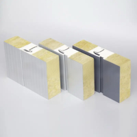 Ventes directes usine : Panneaux sandwich en polyuréthane métallique ignifuges et écologiques pour murs extérieurs d'entrepôts frigorifiques, épaisseur personnalisable, étanches