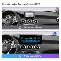 Stéréo de voiture ultra étroit 12.3 "Snapdragon 665 pour Mercedes W176 X117 X156 W463 Wireless CarPlay Android Auto GPS Navigation