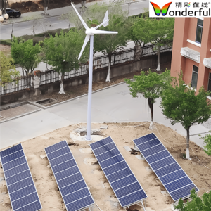 Sistema de Energía Solar Híbrido Industrial WON, con Energía Eólica y Solar, Fuera de la Red, Batería de Iones de Litio, 220V, <span class=keywords><strong>2</strong></span>-30kW, Turbina Completa para el Hogar, Nueva Energía - Product Image 5