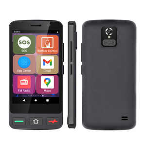 Téléphone mobile Android 4G pour personnes âgées avec écran tactile de 4 pouces, grandes polices, <span class=keywords><strong>smartphone</strong></span> <span class=keywords><strong>simple</strong></span> avec touche SOS - Product Image 2