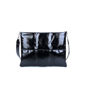 Housse de protection matelassée rembourrée pour ordinateur portable avec bandoulière, sac à bandoulière tendance pour femme - Product Image 5